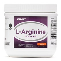 GNC 엘아르기닌 5000MG 파우더 오렌지 9.5oz (270g)