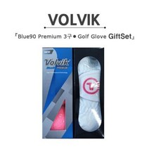 컬러볼 3구 + 투썸 반피여성 양손장갑 볼빅 블루90