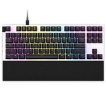 NZXT 펑션 TKL 탠키리스 게이밍 키보드 RGB 백릿 화이트