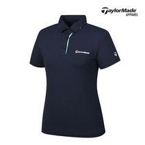 [테일러메이드]여성 솔리드 카라 반팔 티셔츠 TWTYJ6956-915