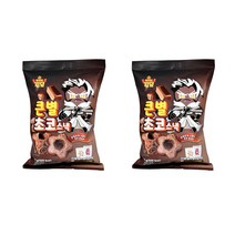 쿠키런 킹덤 큰별 초코스낵 간식거리 초코과자, 99g x 2개