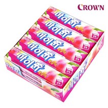 크라운 마이쮸 복숭아 44g 15개/사탕/젤리/마이쭈, 크라운 마이쮸 복숭아 44g 15개/