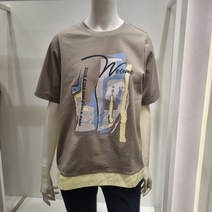 올리비아로렌 [앞뒤 배색 라운드넥 티셔츠] 세미루즈핏으로 체형커버는 물론 데일리 착장하기 좋은 아이템 VVCASYM3476