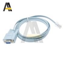 Cisco 콘솔 케이블 용 1pcs RJ45 Cat5 이더넷-RS232 DB9 COM 포트 직렬 암 9 핀 라우터 네트워크 어댑터 파란색 1.5m