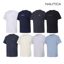 [NAUTICA] 노티카 남녀공용 베이직 반팔티셔츠 라이트그레이