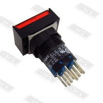 [SA ]Izumi IDEC 16mm 조명 푸시 버튼 스위치 자동 리셋 AL6M/HM 순간/라운드 2a2b DC24V--10PCS/LOT, 02 green_01 Round