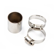 캠핑무시동히터 무시동 히터 부품 차량온풍기 배기 파이프 튜브 커넥터 에어 디젤 주차 히터 스테인레스 스, 01 은