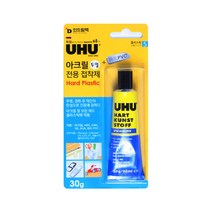 인드림텍 UHU 우후 아크릴 전용 접착제 30g, 1개