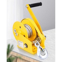 수동윈치 견인 리프트 호이스트 윈치 도르래 와이어, 1200파운드 베어메탈 1회 구매로 제한