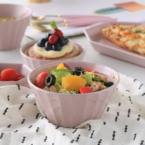 cocooning Macaron 북유럽 감성 파스텔 국내산 고급 국그릇 대접 면기 스프볼, 베이비핑크