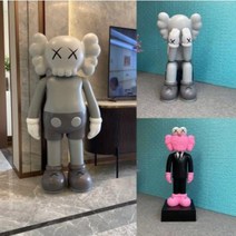 조형물 큰 대형 동물 모형장식 츄트카우스 참깨거리 캐릭터 레드 피규어 유리강 조각상 점포, 07 그레이/M/L