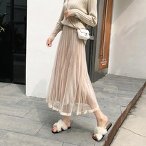 디에프 페어리 윈디 롱스커트 롱치마 데일리 A라인스커트