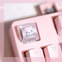 적축 은축 회축 청축 흑축 녹축 기계식 키보드 스위치 갈축 귀여운 소녀 선물 만화 투명 수지 DIY 캡 체리 MX 개성 게임 백라이트 키캡 1 개, 3.SA Profile, 없음