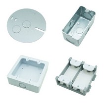 평카바 매립 철 아울렛 박스 PVC 노출 박스 석고보드 보조대, 21-1.주물 스위치박스 2개용 2방 16mm