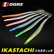 이카스타치 화살촉 오징어스틱 한치스틱 14cm 18cm (2개입) 야광 오징어 채비 사카나 바늘 에기, 14cm 핑크