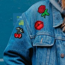 열접착 미니 와펜 자수패치 유아 미술놀이 초딩 유아 만들기 키트 초등학생 만들기 세트, 06_식물-분홍버섯 UCMPC1280