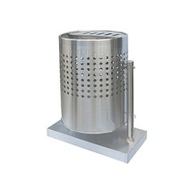 리빙플랜 스텐행거형 타공망휴지통 145L 재떨이겸 쓰레기통