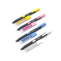 당일출고/ 쵸크 샤프펜슬 1.8mm - 4컬러/ 프랑스자수 퀼트, 핑크