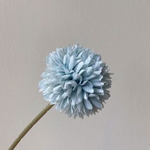 퐁퐁 국화 조화 6컬러 인테리어 폼폼 민들레 실크플라워, 블루그레이