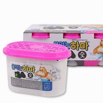 숯 물먹는하마 습기 냄새 곰팡이 탈취 방지 제거 3개, 본상품선택
