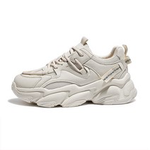 ZSWS 여성용 스니커즈 메쉬 초경량 어글리슈즈 여성 키높이 운동화 5.5cm