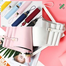 단색 파스텔 자외선차단 암막 자동 우산 양산 양우산