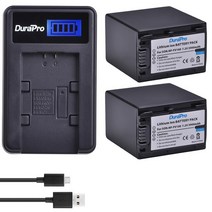 배터리호환 3900mAh NP-FV100 NP 배터리 소니호환 FV30 FV70 FDR AX30 AX100E, 06 2배터리 1Charger
