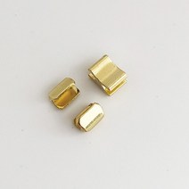 Meetee-금속 지퍼 스토퍼 3 /5 /8 /10 U 코드 미끄럼 방지 상단 스톱 테일 클립 버클 수리 키트 20/50 세트, [01] 3, [02] LightGold, [01] 20sets