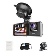 차량 블랙박스 채널 1 2 후방 카메라택시 Uber 자동차 DVR 후면 카메라 3 대시 캠 1080P 전면 및 내부 2 인, 01 1 Set