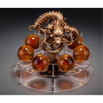 드래곤볼 신서유기 용볼 구슬 칠성구 장식용 피규어 7성구 세트 지름 3.5cm 4.3cm, 4.3cm + 골든 드래곤 +베이스 (노트 컬러)개