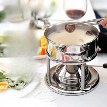 중탕기 초콜릿 퐁듀 해동 데우기 달임기 액상 제조, 스테인레스 스틸 색상