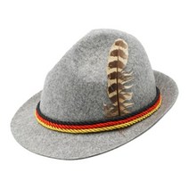 독일 Oktoberfest 페도라 전통 양모 펠트 의상 모자 성인용 깃털 멋진 드레스 파나마 모자를 쓰고 있죠