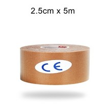 WorthWhile Kinesiology Tape 운동 회복 탄성 테이프 Kneepad 근육 통증 릴리프 무릎 패드 체육관 피트니스 붕대 지원, 17 2.5X500 Skin