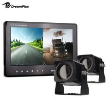 100만화소 고화질 AHD후방카메라2대+10인치거치형 AHD리어 모니터(분할모니터)세트 12V-24V겸용 차량용후방카메라모니터세트, 20M, 15M, SC-C10H카메라2대+SM-10QSD분할모니터