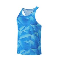 마라톤복장 마란톤 싱글렛 남성용 러닝 탱크 탑 육상 티셔츠, XXL, 파란색 그래픽