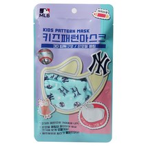 MLB 키즈패턴 끈조절 마스크 1팩 (MB필터포함)