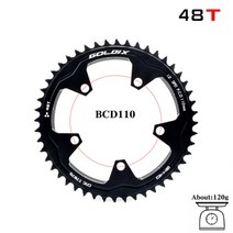 전문 자전거 부품 goldix 1105 bcd 110bcd 도로 좁은 와이드 체인 링 38t-58t 체인 휠 forshimano sram 크랭크 액세서리, 110bcd 48t