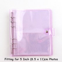 200 포켓 pvc 휴대용 사진 앨범 미니 instax 이름 카드에 대 한 젤리 컬러 앨범 7s 8 25 50s Album de Photos, 보라색 5인치