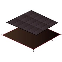 스노우 피크 (snow peak) 어메니티 돔 매트 시트 세트 M 사이즈 SET-021H, 기본