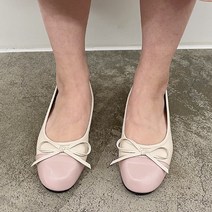 둥큰코 데일리 여성 리본 플랫슈즈 zn236