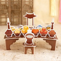 민화샵 미니어처 전통차례상 만들기 1085225, 단품