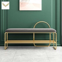 북유럽 세트 도자기 정리대 양념통 조미료통 선반, 80CM그레이방석 골드다리