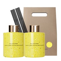 플렌느 명품 향수 니치향 방향제 마블 디퓨저 200ml 2개입, 프리지아 앤 페어