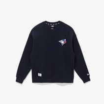 뉴에라 [뉴에라][공용]MLB 레이즈드 임브로이더리 토론토 블루제이스 맨투맨 네이비 (13355185)