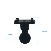 4 구멍 발톱 AMPS 어댑터 플레이트 고무 1 quot또는 17mm 볼 헤드 브래킷 Arkon 견고한 램 마운트 오토바이 고프로 호환 Garmin GPS DVR, 02 1pc 1 inch balll