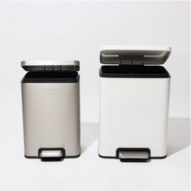 비스비바 무소음 페달 휴지통 20L, 실버, 1개