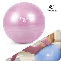 아이워너 안티 버스트 짐볼 65cm 라일락 볼 홈트 필라테스 요가 스트레칭 운동 다이어트 전신 코어 근력 돔 센터 임산부 의자 순산 준비 밸런스 헬스 자세 교정 스포츠 튼튼한 재활