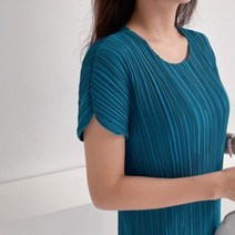 Pleats Cap Long Dress 청록/FREE