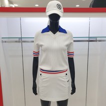 파사디 파사디 골프 여성 여름 니트 강아지 인타샤 반팔 티셔츠 P23MKP363M