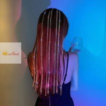 가발_머리_피스_솜브레_헤어_옴브레_발레아쥬_클립_똑딱이_붙임_큐빅 28C3, 바이올렛